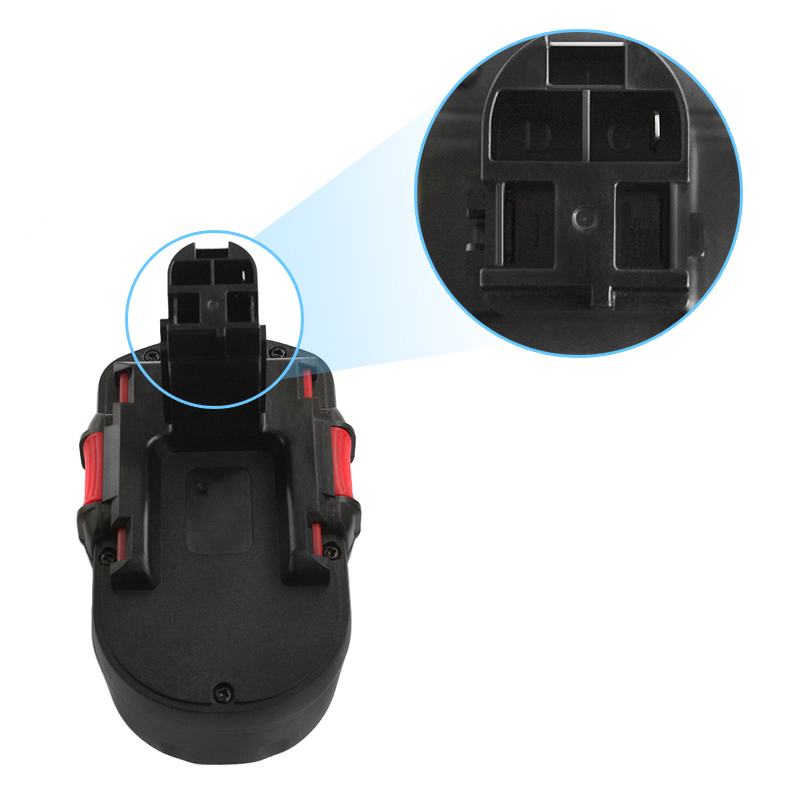 เครื่องมือไฟฟ้าสำหรับแบตเตอรี่แบบชาร์จได้ Ni-Mh 18V 3000mAh สำหรับ Bosch BAT025, BAT026