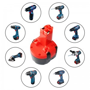 Ni-Cd 7.2V 1300mAh เปลี่ยนแบตเตอรี่เซลล์สำหรับเครื่องมือไฟฟ้าของบ๊อช 2 607 335 587, 2 607 335 766