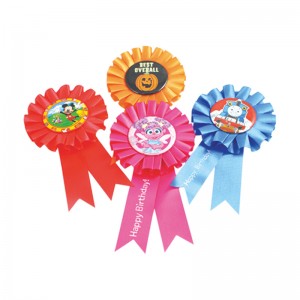 Ribbon Badge วันแม่ปาร์ตี้วันเกิดใช้ Pin Badge พร้อมเข็มกลัดนิรภัย