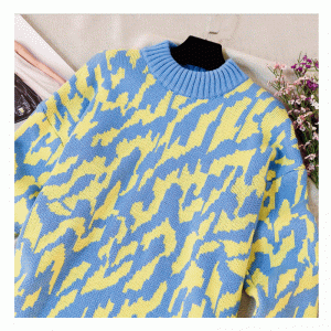 พลัสขนาดตัวยาว Angora ผ้าขนสัตว์คลื่น Jacquard หนาอบอุ่นถักเสื้อกันหนาวแต่งตัว