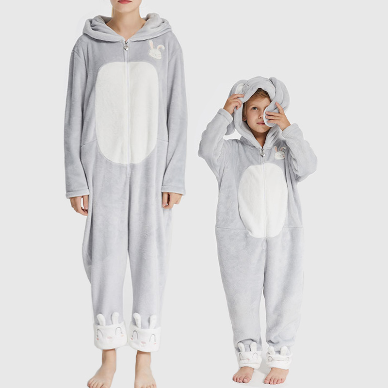 เย็บปักถักร้อยครอบครัวจับคู่สักหลาดขนแกะ Onesie