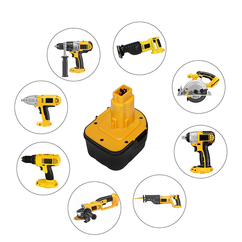 เครื่องมือแบตเตอรี่แบบชาร์จได้ Ni-Mh 2000mAh 12V สำหรับ Dewalt DW9071, DW9072, 152250-27