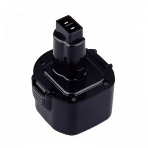 แบตเตอรี่สว่านแบบชาร์จใหม่ได้ Ni-Cd ขนาด 9.6V 1700mAh สำหรับ Dewalt DE9062, DW9061, DW9062