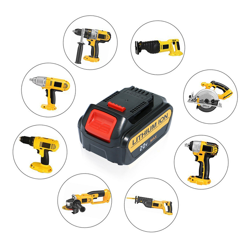 Li-ion 20 โวลต์ 3000 มิลลิแอมป์ชั่วโมงเครื่องมือเปลี่ยนแบตเตอรี่ไร้สายสำหรับ Dewalt DCB182, DCB184, DCB200, DCB201