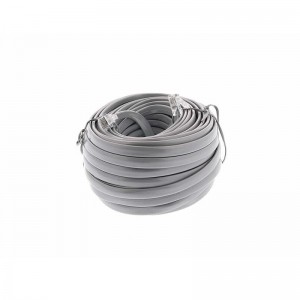 RJ12 6 ตัวนำข้ามสายเคเบิลโทรศัพท์แบบแยกส่วน