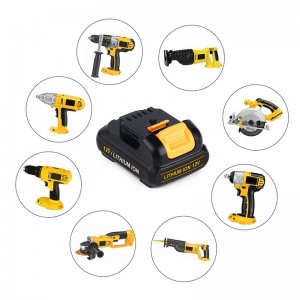 Li-ion 1500mAh 12V แบตเตอรี่สว่านไร้สายสำหรับ Dewalt DCB120, DCB121