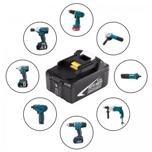 Li-ion 18 โวลต์ 6000 มิลลิแอมป์ชั่วโมงเปลี่ยนแบตเตอรี่แพ็คสว่านไร้สายสำหรับ Makita BL1850, 194205-3, 194309-1