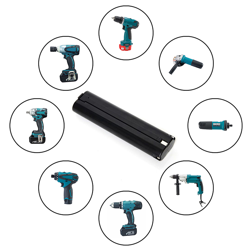Ni-Cd 9.6 โวลต์ 2000 มิลลิแอมป์ชั่วโมงเปลี่ยนแบตเตอรี่สำหรับ Makita 9033, 191681-2, 632007-4 แบตเตอรี่ดำเนินการเครื่องมือไฟฟ้า