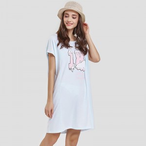 เสื้อยืดยาวผู้หญิงพิมพ์ลายย์