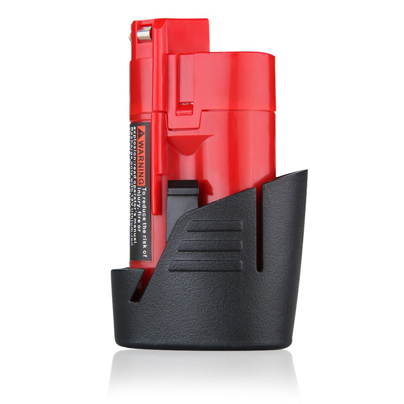 แบตเตอรี่ลิเธียมไอออน 12V 2000mAh แบตเตอรี่เครื่องมือไร้สายแบบชาร์จไฟได้สำหรับ Milwaukee 48-11-2411 M12