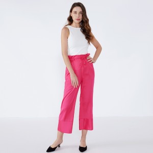 แขนกุดผู้หญิงสีขาวออกแบบแฟชั่นเลดี้เสื้อโรมาเนียตัดเย็บเสื้อผ้าฝ้ายตัด