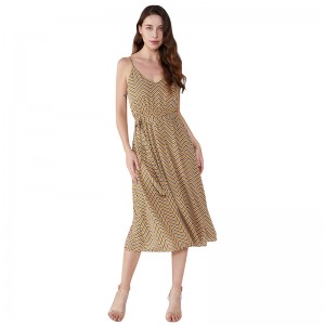 ลายฤดูร้อน 2019 ชีฟอง Vestidos Casuales ผู้หญิงชุดวินเทจ