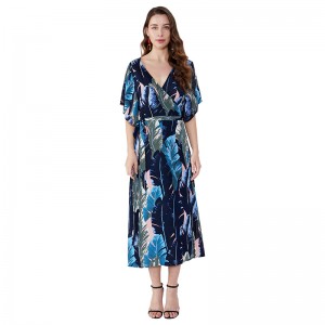 แอฟริกันการออกแบบที่หรูหราผู้หญิงเลดี้แฟชั่นชีฟองชุดลำลองชุดฤดูร้อน JSDJ2558