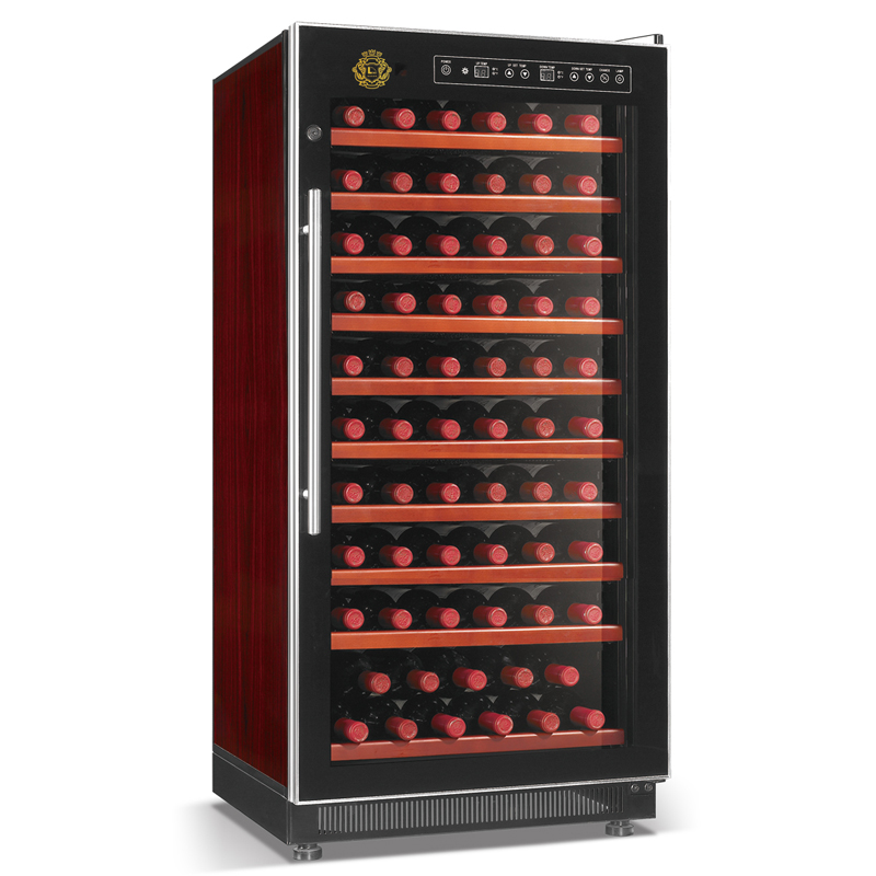 พริตตี้บารมีซีรีส์คอมเพรสเซอร์ไวน์เย็นประสิทธิภาพสูงฟรอสต์ฟรี 120W อากาศเย็นตู้แช่ไวน์
