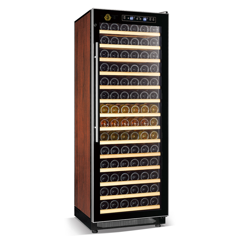 คราวน์ซีรีส์ประสิทธิภาพสูงคอมเพรสเซอร์ตู้แช่ไวน์ฟรอสต์ฟรีตู้โชว์เครื่องดื่มระบายความร้อนโดยตรง 175W
