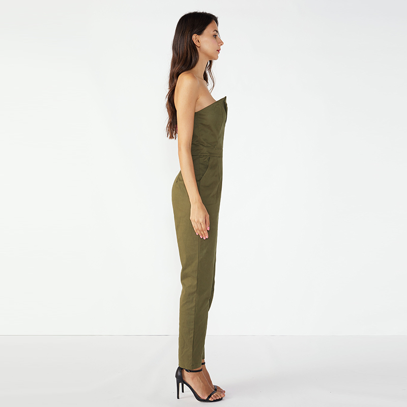 ออกกำลังกายปิดไหล่เซ็กซี่ Bodycon Jumpsuit สำหรับผู้หญิง