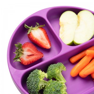 ซิลิโคนทนความร้อนรอบแบ่งจานเด็ก