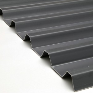 T1000 Black High Peak ASA PVC UPVC กระเบื้องหลังคาแผ่นหลังคากันน้ำที่ดี