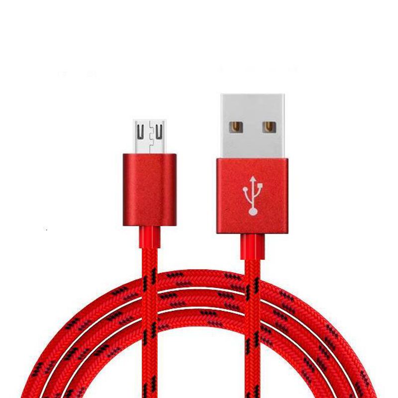 สายดาต้าไนล่อนถักเปียแบบไมโครเป็น usb