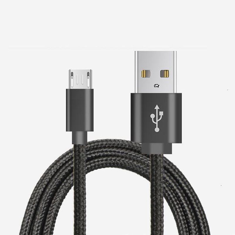 สายเคเบิลข้อมูล Micro to USB Nylon แบบถัก