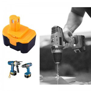 เปลี่ยนแบตเตอรี่เครื่องมือไฟฟ้า Ni-Mh 3000mAh 14.4V สำหรับ Ryobi 130224011, 130224012