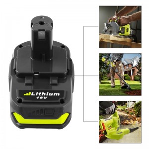 Li-ion 1500mAh 18V แบตเตอรี่ไร้สายเปลี่ยนเครื่องมือสำหรับ Ryobi P102, P103, P104