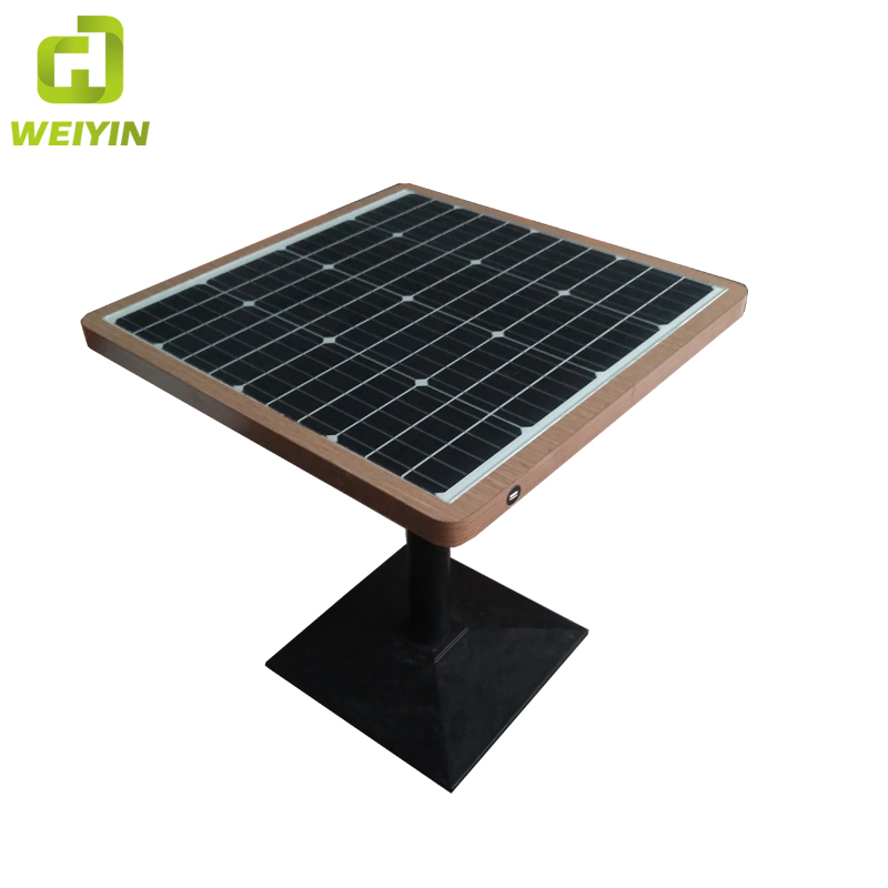 โทรศัพท์พลังงานแสงอาทิตย์ USB และการชาร์จแบบไร้สาย WiFi Hot Spot Smart Garden Table