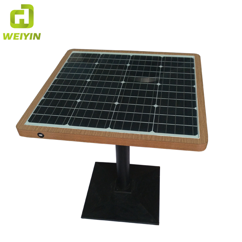 โทรศัพท์พลังงานแสงอาทิตย์ USB และการชาร์จแบบไร้สาย WiFi Hot Spot Smart Garden Table