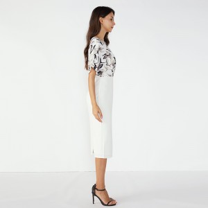 รุ่นใหม่สาว 2019 ทำงานคอถักผู้หญิงพรรคชุดหรูหรา