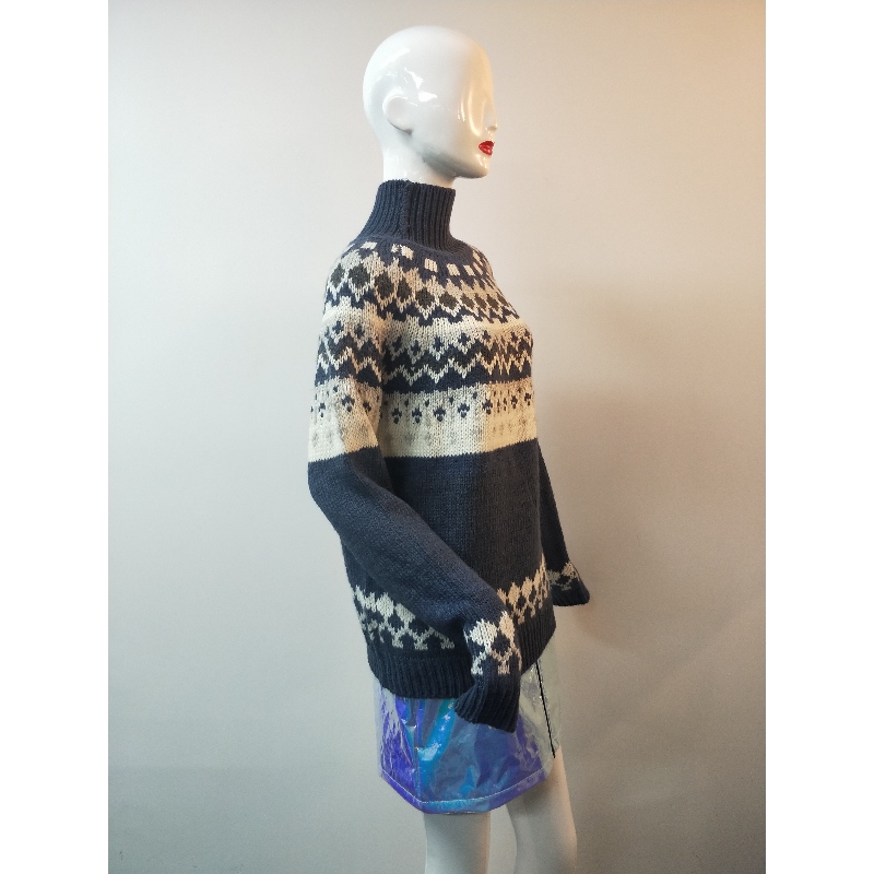 BLUE ABIGAIL FAIRISLE ลวดลายจัมเปอร์ RLWS0014F