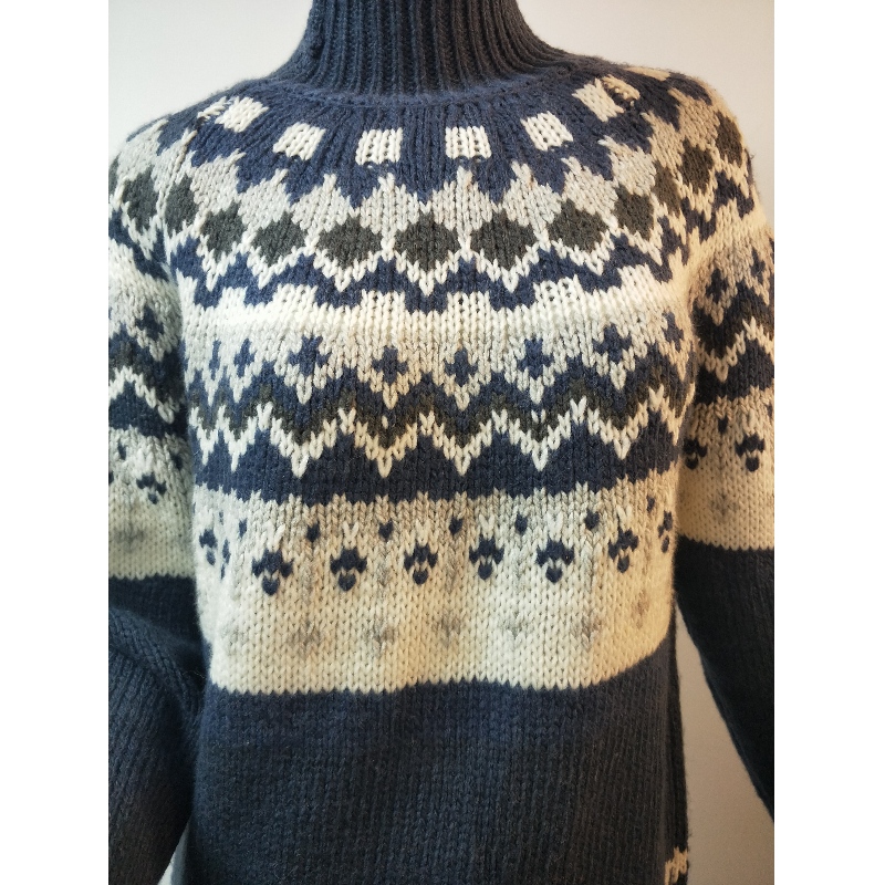 BLUE ABIGAIL FAIRISLE ลวดลายจัมเปอร์ RLWS0014F