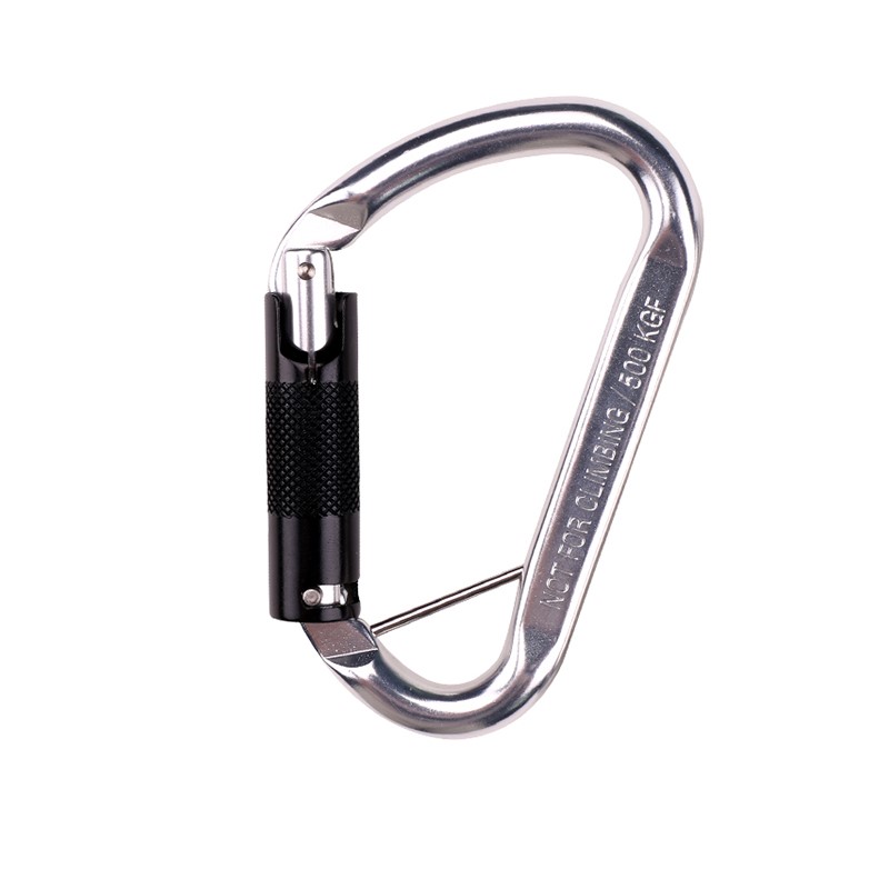 การบินอลูมิเนียมภูเขาหัวเข็มขัดอย่างรวดเร็วปีนหน้าผากลางแจ้ง carabiner ตั้งแคมป์ออกกำลังกายเปลญวนโยคะพร้อมอุปกรณ์เสริมอลูมิเนียมความปลอดภัยตะขอ