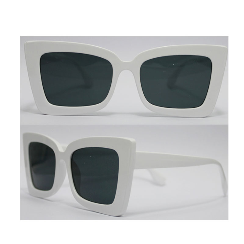 แว่นกันแดดพลาสติกสำหรับผู้หญิงเลนส์ป้องกัน UV 400 สั่งซื้อ OEM ยินดีต้อนรับ