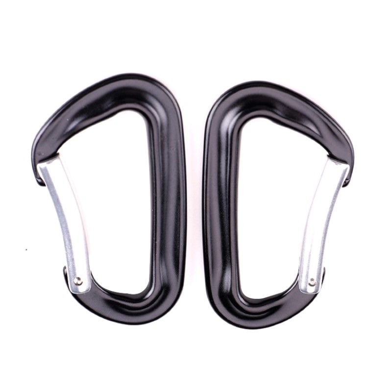 ตะขอปีนเขากลางแจ้งค่ายปีนล็อคหลักหัวเข็มขัดมัลติฟังก์ชั่น carabiner อ่อนนุชกลางแจ้งด่วนที่วางจำหน่ายอุปกรณ์ความปลอดภัยล็อคการตรวจสอบหลุม d- สกรูล็อคหลักอลูมิเนียมการบิน