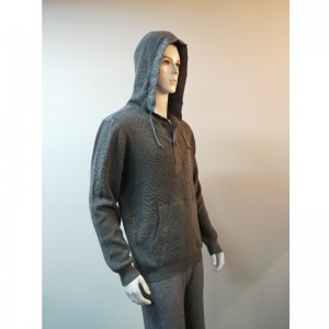 เสื้อกันหนาวสีเทา HOODED RLMS0004F