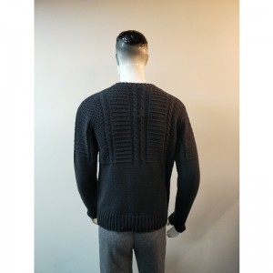 GREY KNIT SWEATER RLMS0008F