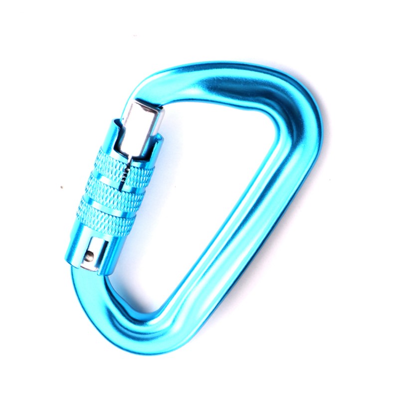 ตะขอกลางแจ้งปีนหน้าผาตั้งแคมป์ล็อคหลัก carabiner มัลติฟังก์ชั่นถั่วภูเขาตะขอหัวเข็มขัดปีนเขากลางแจ้งความเร็วลดลงอุปกรณ์ล็อคความปลอดภัยละเอียดหลุม d- ประเภทสกรูล็อคหลักการบินอลูมิเนียม
