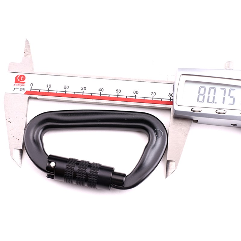 ตะขอกลางแจ้งปีนหน้าผาตั้งแคมป์ล็อคหลัก carabiner มัลติฟังก์ชั่นถั่วภูเขาตะขอหัวเข็มขัดปีนเขากลางแจ้งความเร็วลดลงอุปกรณ์ล็อคความปลอดภัยละเอียดหลุม d- ประเภทสกรูล็อคหลักการบินอลูมิเนียม