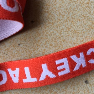 9 # elastic สำหรับชุดชั้นในโลโก้ที่กำหนดเอง Jacquard Elastic Band สำหรับชุดชั้นใน