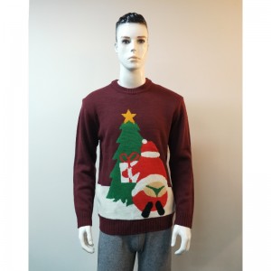 BURGENDY CARTOON PRINT เสื้อกันหนาว RLMS0006F