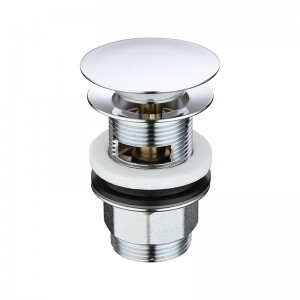 เศษไม้ Chrome โผล่ขึ้นด้านล่างอ่างล้างจานผลักดันขยะ