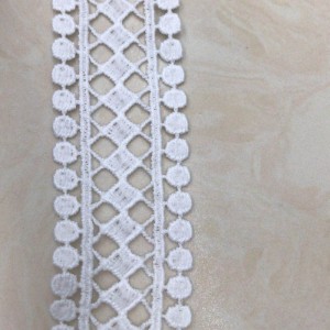 ลูกไม้ผ้าไหมนม # 7 lace ลูกไม้โพลีเอสเตอร์ / ไนลอน lace ลูกไม้ผ้าฝ้าย