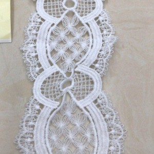 ลูกไม้ผ้าไหมนม # 17 lace ลูกไม้โพลีเอสเตอร์ / ไนลอน lace ลูกไม้ผ้าฝ้าย