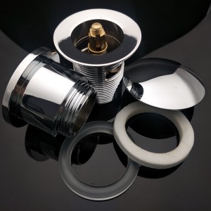 อ่างล้างมือในห้องน้ำอ่างล้างหน้าท่อระบายน้ำอัตโนมัติ