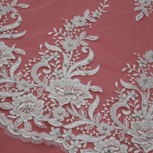 MF510CGB 135 เซนติเมตรเลื่อมปักชุดเจ้าสาวแต่งงานเย็บผ้าตกแต่งลูกไม้ A Pplique ตัดหัตถกรรมสำหรับอุปกรณ์ตัดเย็บเสื้อผ้า