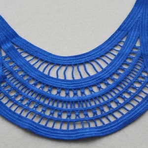 ออกแบบแฟชั่นเสื้อคอลูกไม้โพลีเอสเตอร์ใหม่สำหรับชุดว่ายน้ำ