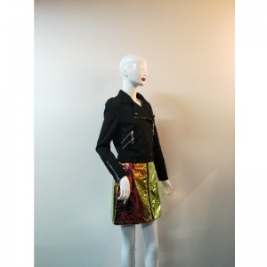 แจ็คเก็ตสูทสีดำสำหรับสตรี RLWSJ0003N