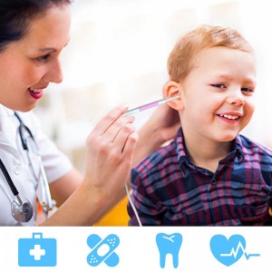 Wifi Otoscope 3 in 1 หูขี้ผึ้ง Remover เครื่องมือ 720 จุดกล้องกันน้ำพร้อม 6 LED ปรับได้เข้ากันได้กับ Android และ iOS