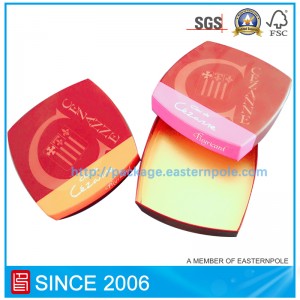 กล่องช็อคโกแลตแข็งที่หรูหราพร้อมกล่องกระดาษแข็ง