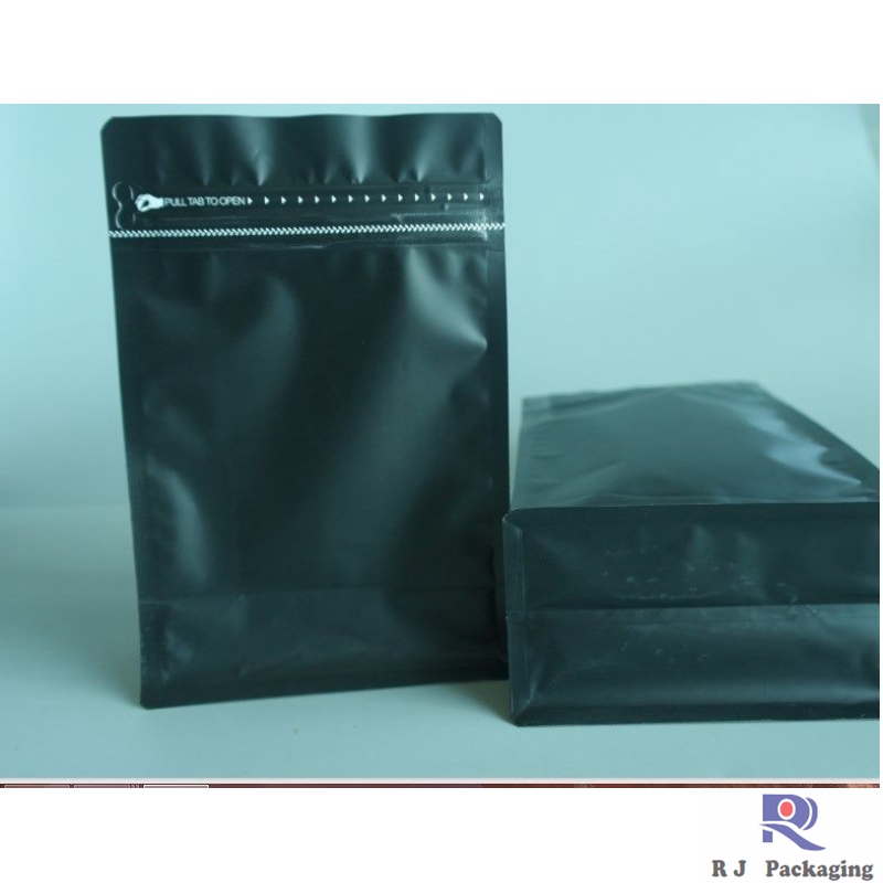 ปรับแต่งกล่องสี่เหลี่ยมปิดผนึกด้านล่างกระเป๋ากับ e -zip และวาล์วสำหรับชากาแฟ